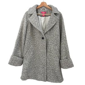 CATHERINE MALANDRINO WOOL GRAY COAT